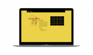 Home page of the "Catalonia at a click" resource