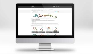Web Fils de conversa aberta nun ordenador